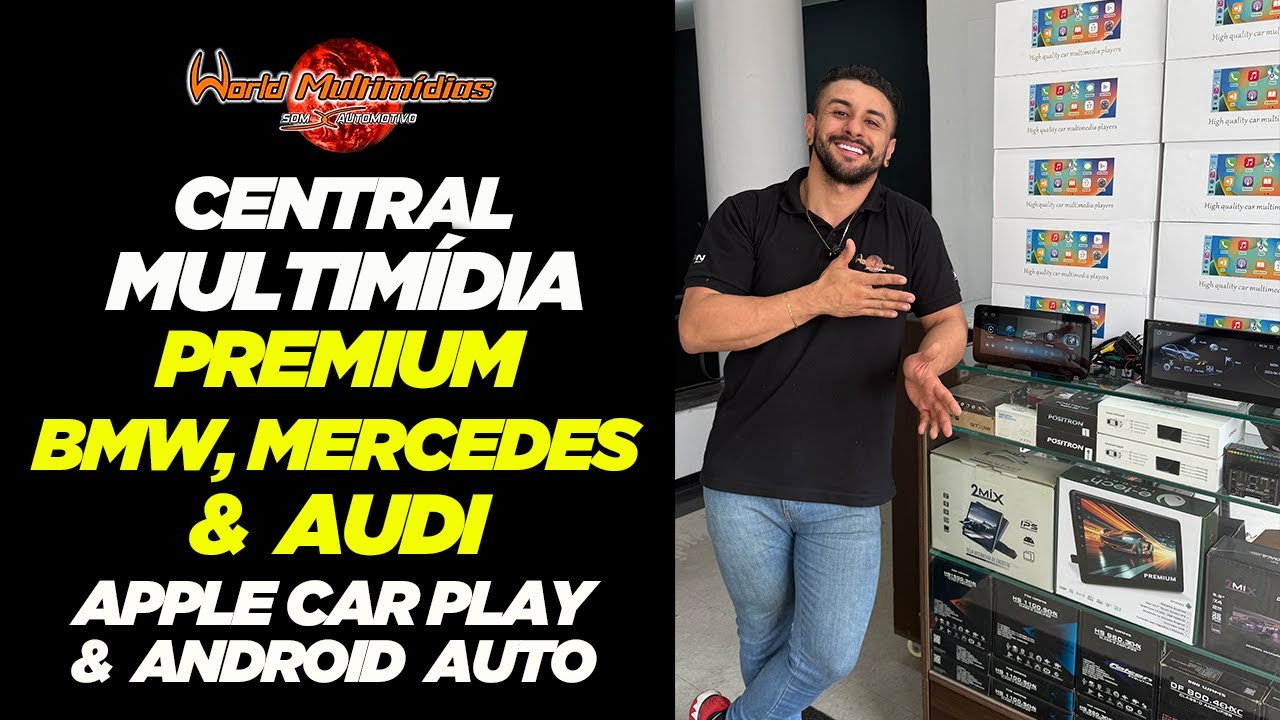 CENTRAL MULTIMÍDIA PREMIUM BMW, MERCEDES E AUDI!!! WORLD MULTIMÍDIAS