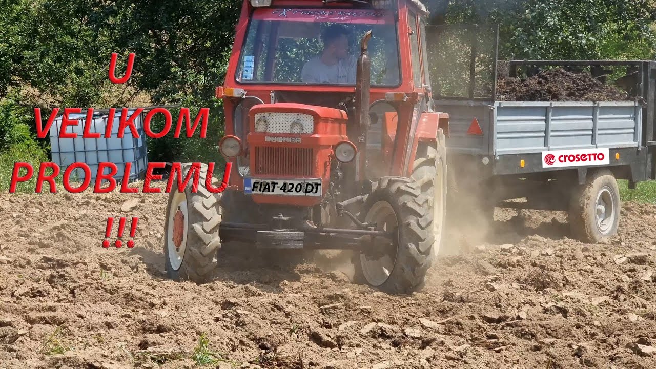 Fiat 420 DT by Štore - Mali traktor u VELIKOM problemu! (Utovar i vožnja stajnjaka | Zetor 5245)