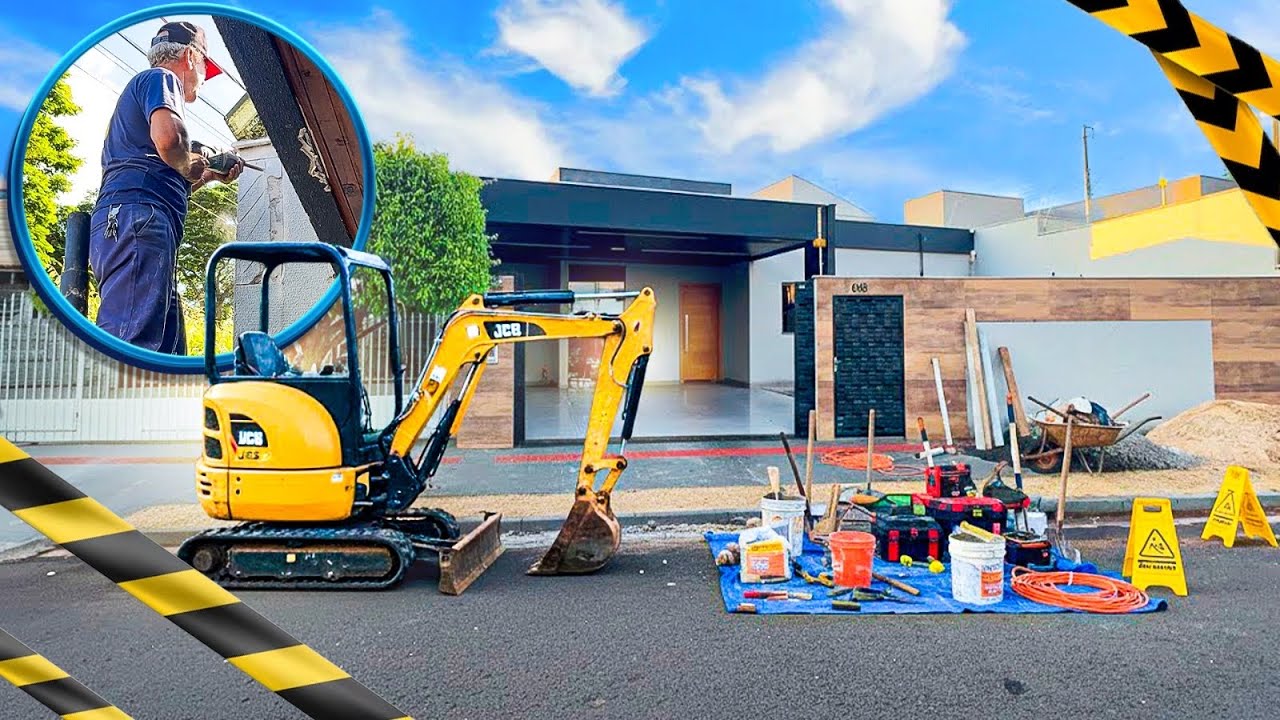COMEÇAMOS A OBRA NA GARAGE NOVA 😍‹ Danilo Crespo ›