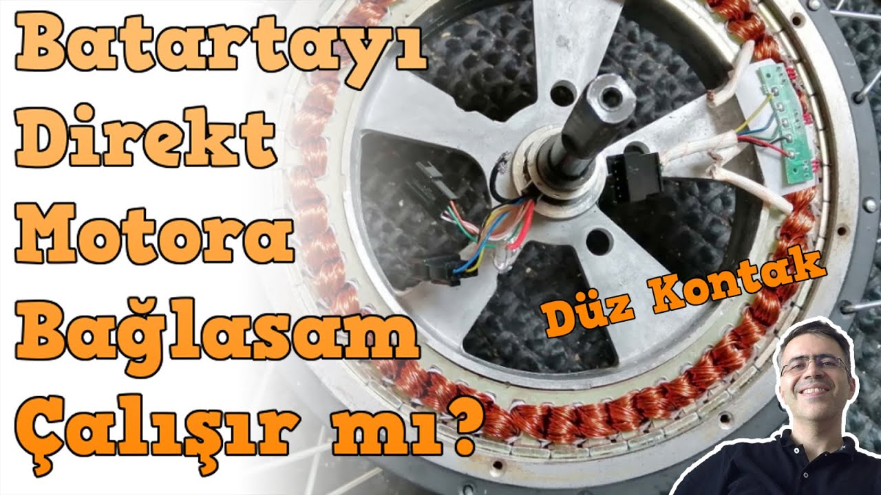 ELEKTRİKLİ BİSİKLET MOTORU, EKRAN VE BEYİN OLMADAN ÇALIŞIR MI?