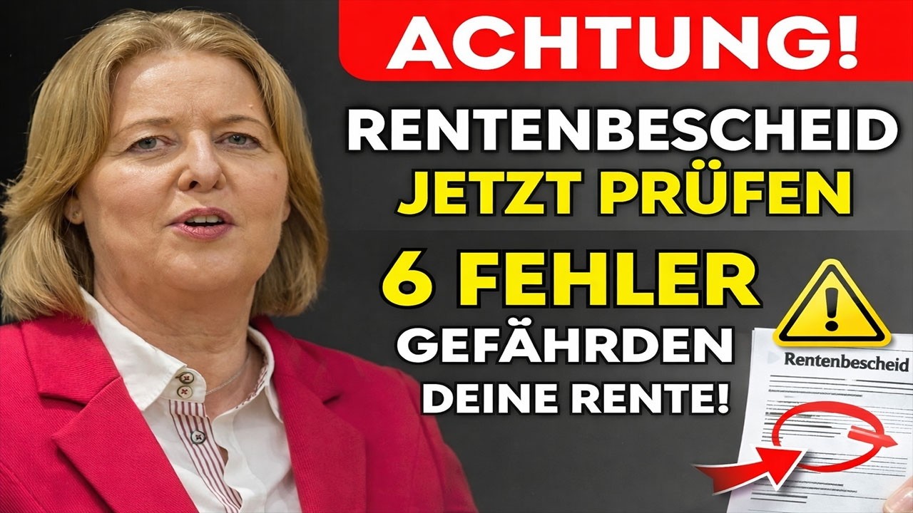 ⚠️ Rentenbescheid pr&uuml;fen: 6 Fehler, die deine Rente gef&auml;hrden!