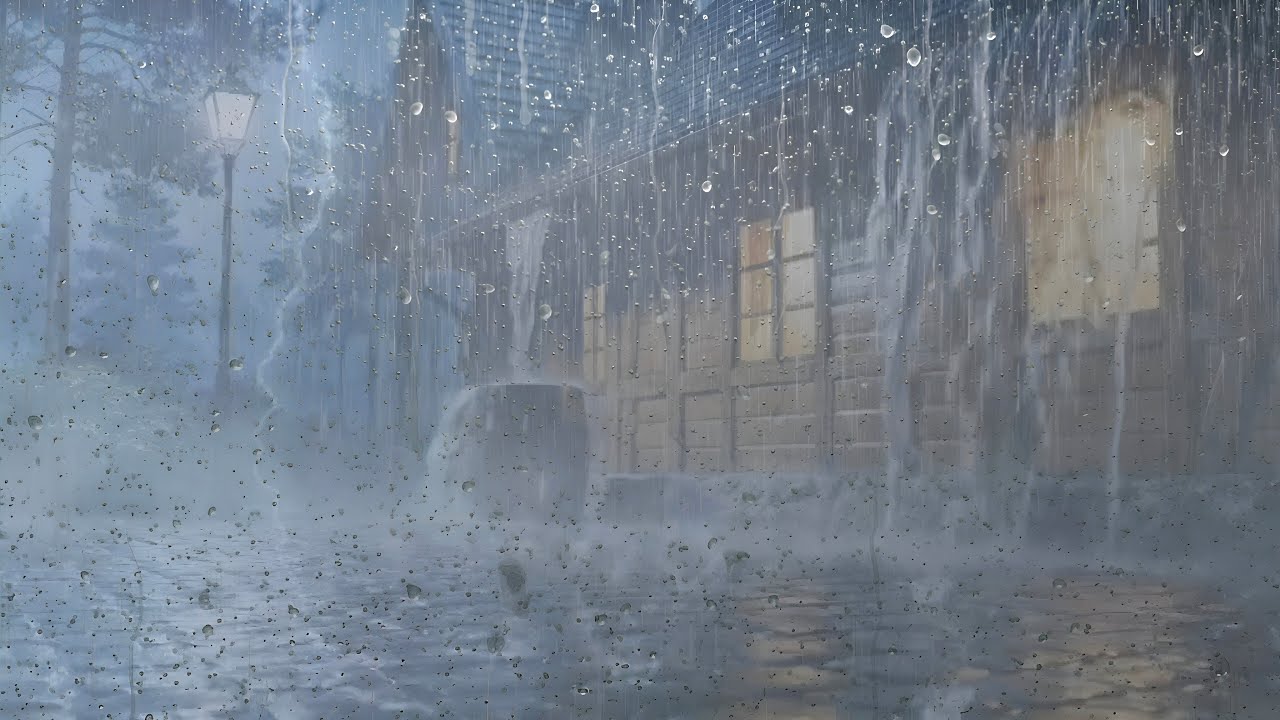 Heavy Rain and Thunder Sounds for sleeping  – The Most Effective Sound to Sleep Faster , Live stream