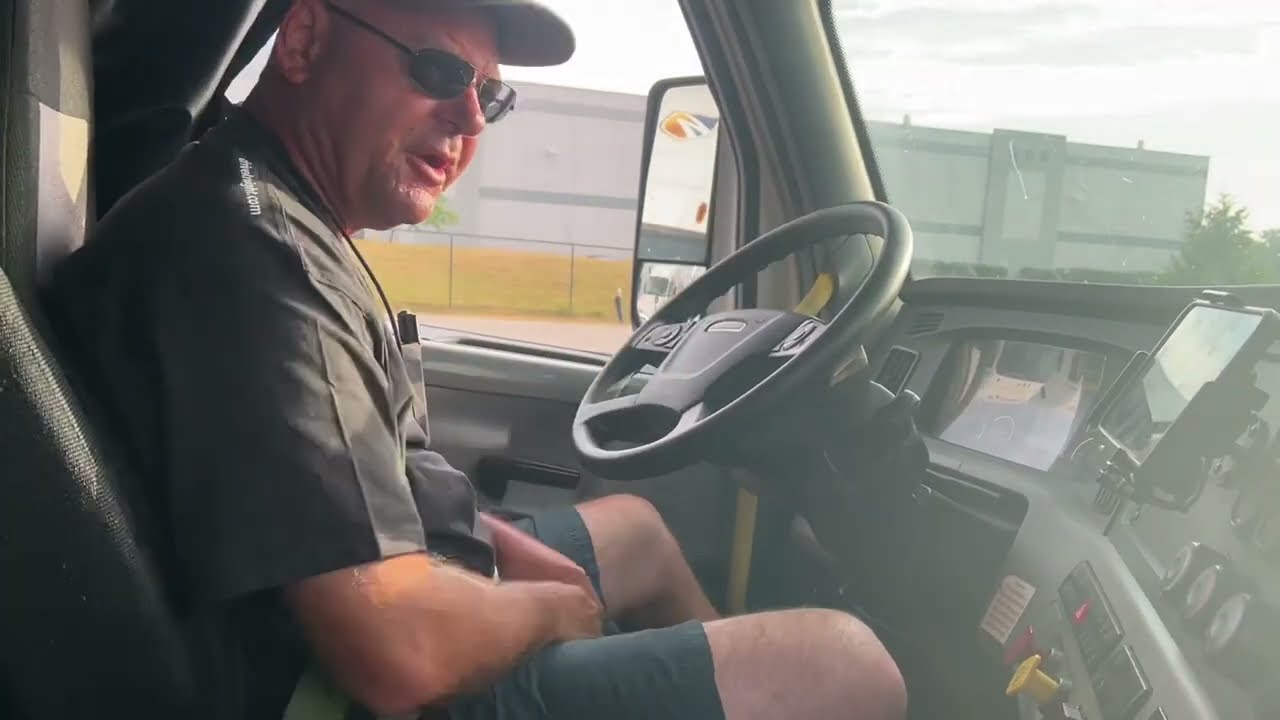 CDL Class A Air Brake Test / In-Cab Inspection on a Automatic Truck