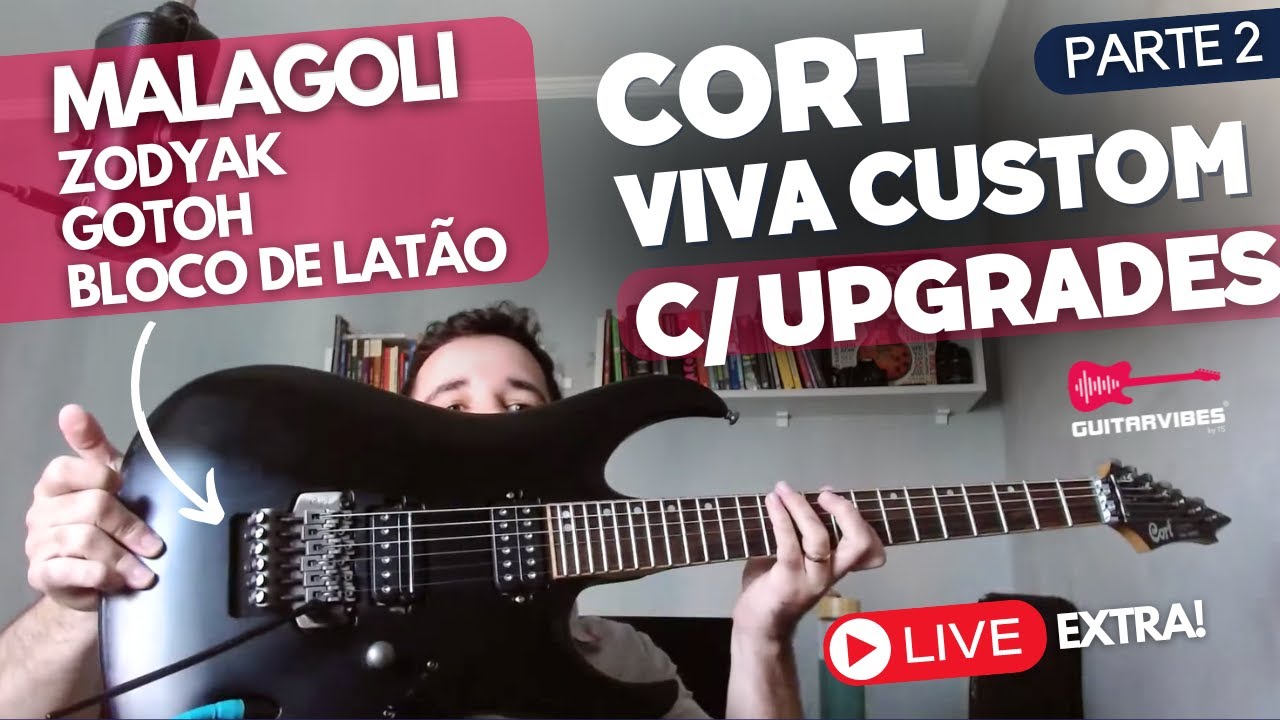 Review Cort Viva Custom com upgrades Malagoli, bloco de latão, molas Gotoh e alavanca Zodyak
