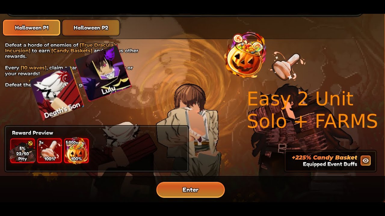 How to SOLO Halloween Part 1 In Anime Last Stand! 😮😱