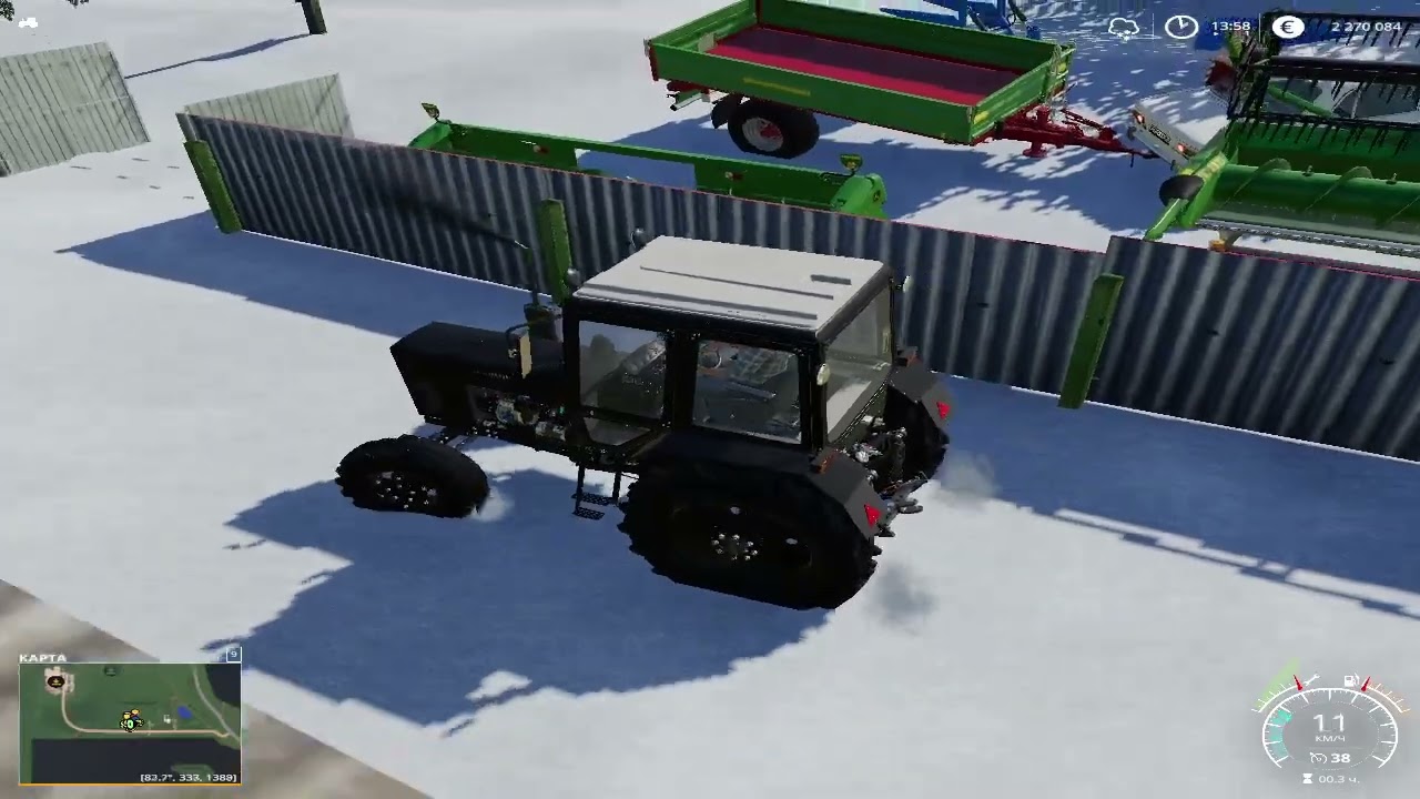 НАЧАЛ ЧИСТИТЬ ДОРОГИ НА КАРТЕ РАССВЕТ Farming Simulator 19 РП