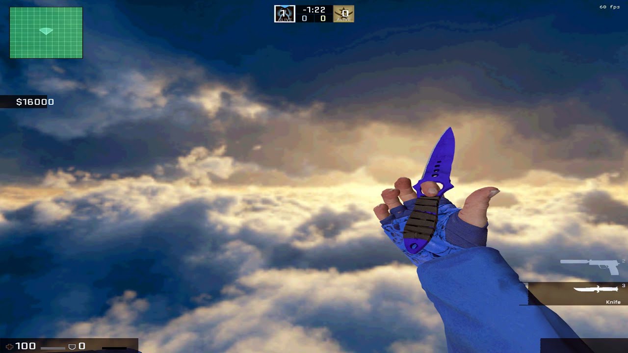 🔥💪Skeleton Knife | Sapphire + Hand Wraps | Cobalt Skulls + FBI Arms For Cs 1.6🔥💪