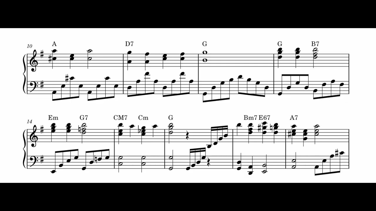 부드럽게스며든노래 Love me tender– 감성 피아노 악보 연주 ver. | 문근후 PianistEmotional Piano Sheet Music ver. by