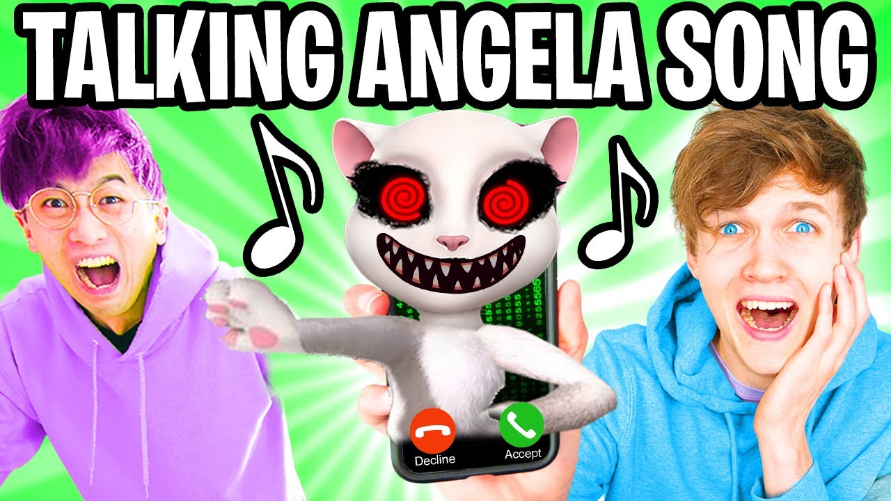 THE CREEPY TALKING ANGELA SONG! (LankyBox AUTOTUNE REMIX!)