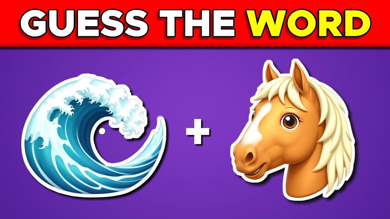 Guess the WORD by Emojis? 🤔| Emoji Quiz