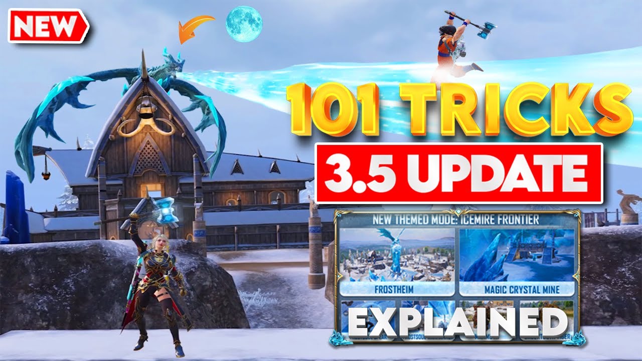 BGMI NEW UPDATE 3.5 -  FULL GUIDE & TOP 101 TRICKS  - NATURAL YT