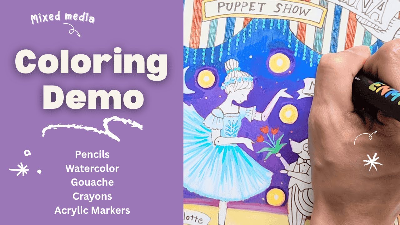 Coloring Demo: My Coloring Process Explained | Fix Mistakes, Salvage Pages & Favorite Supplies