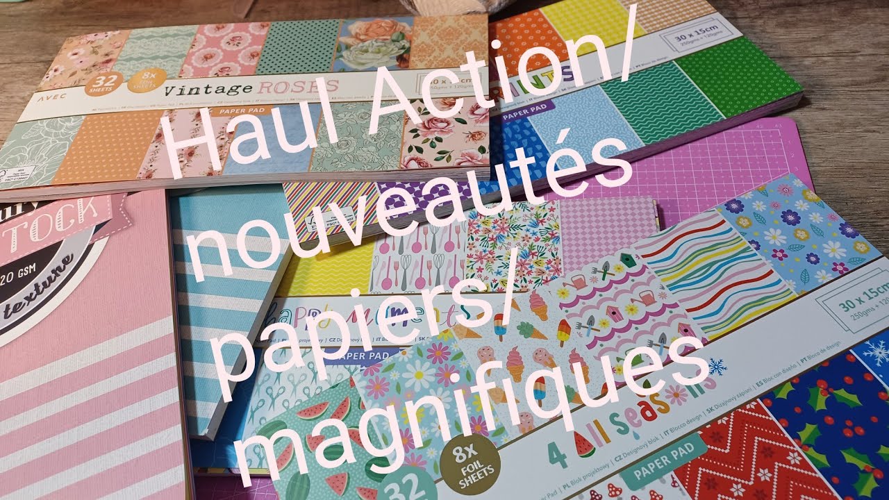 Haul Action/ nouveaux papiers 15 x 30 magnifiques