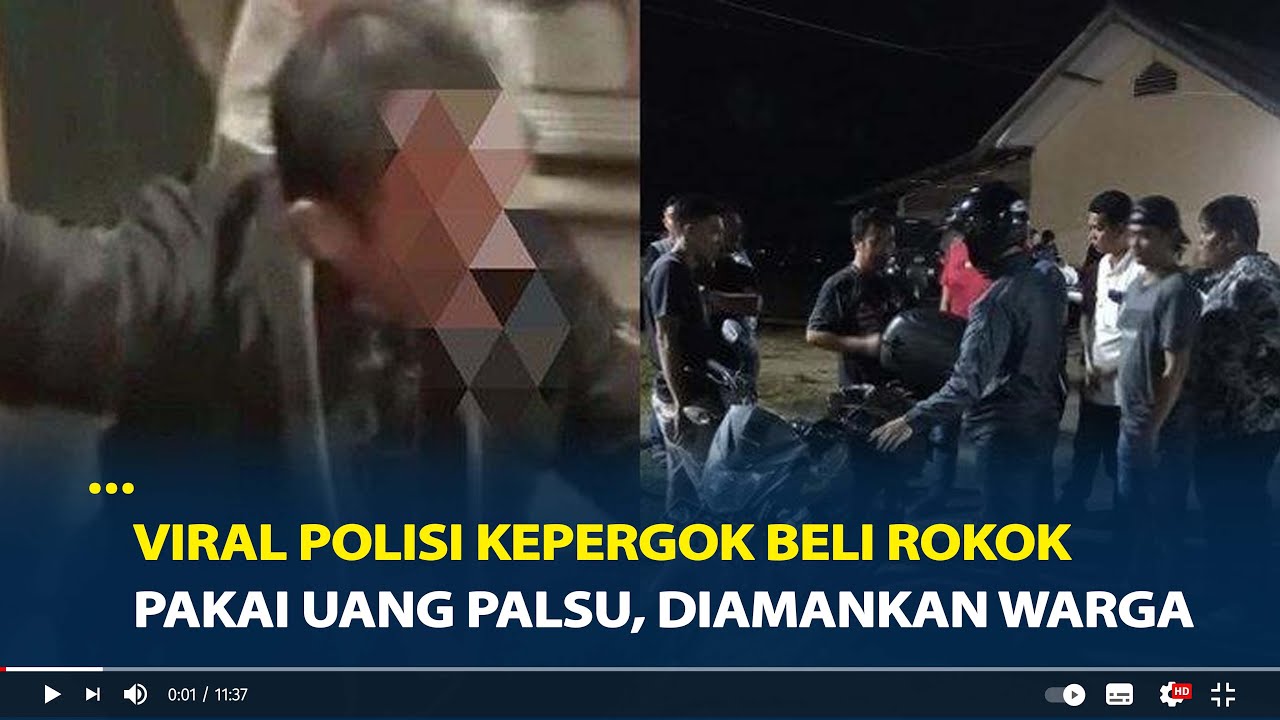 Viral Polisi Kepergok Beli Rokok Pakai Uang Palsu di Bengkulu, Diamankan Warga