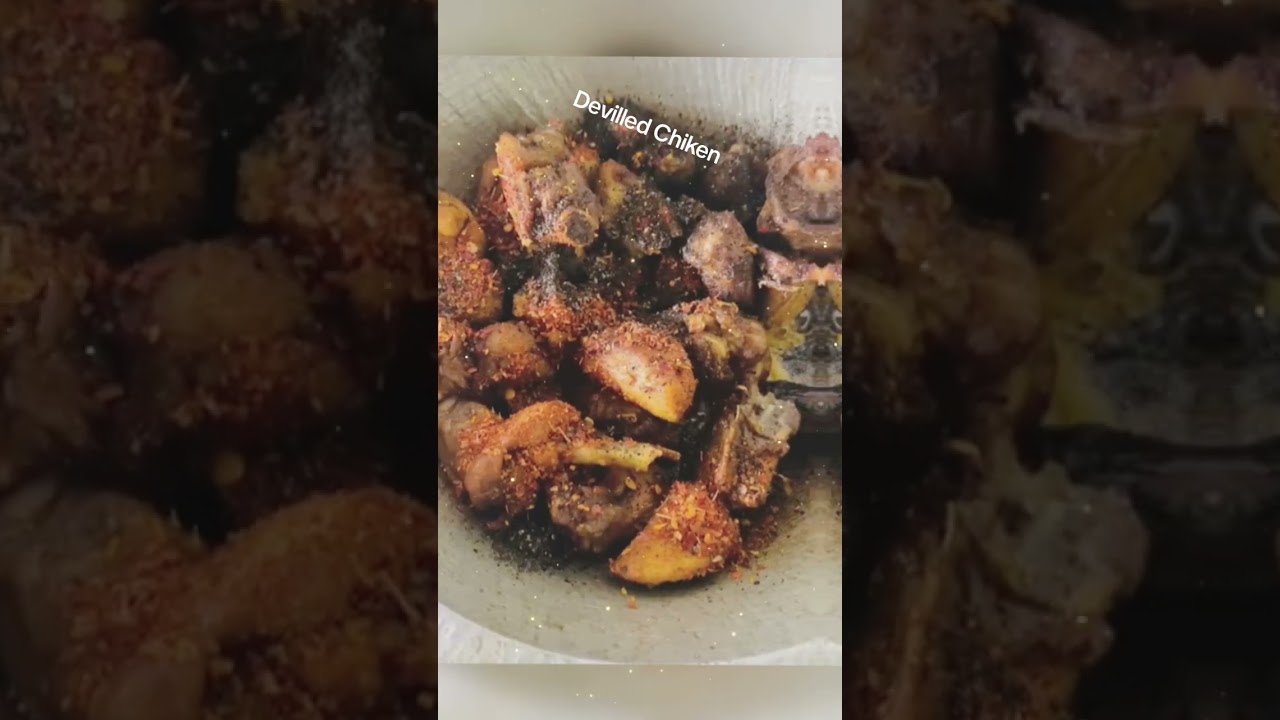 devilled chicken 👩&zwj;🍳 #yummy #saturdaynight
