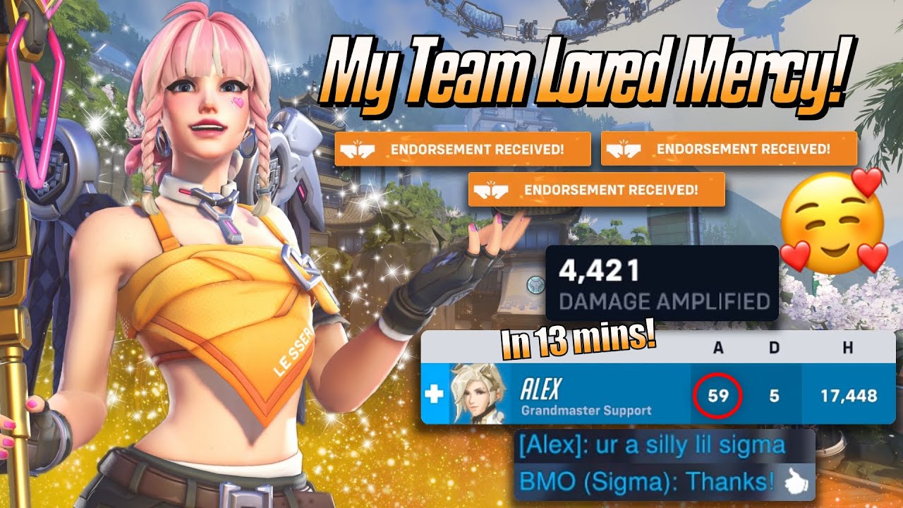 My Team Loved Mercy! 🥰 - Mercy Stadium Gameplay - Overwatch 2 (Season 20)
