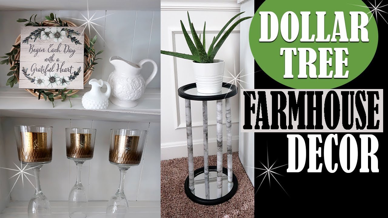 DOLLAR TREE FARMHOUSE DECOR - DIY PROJECT 2018