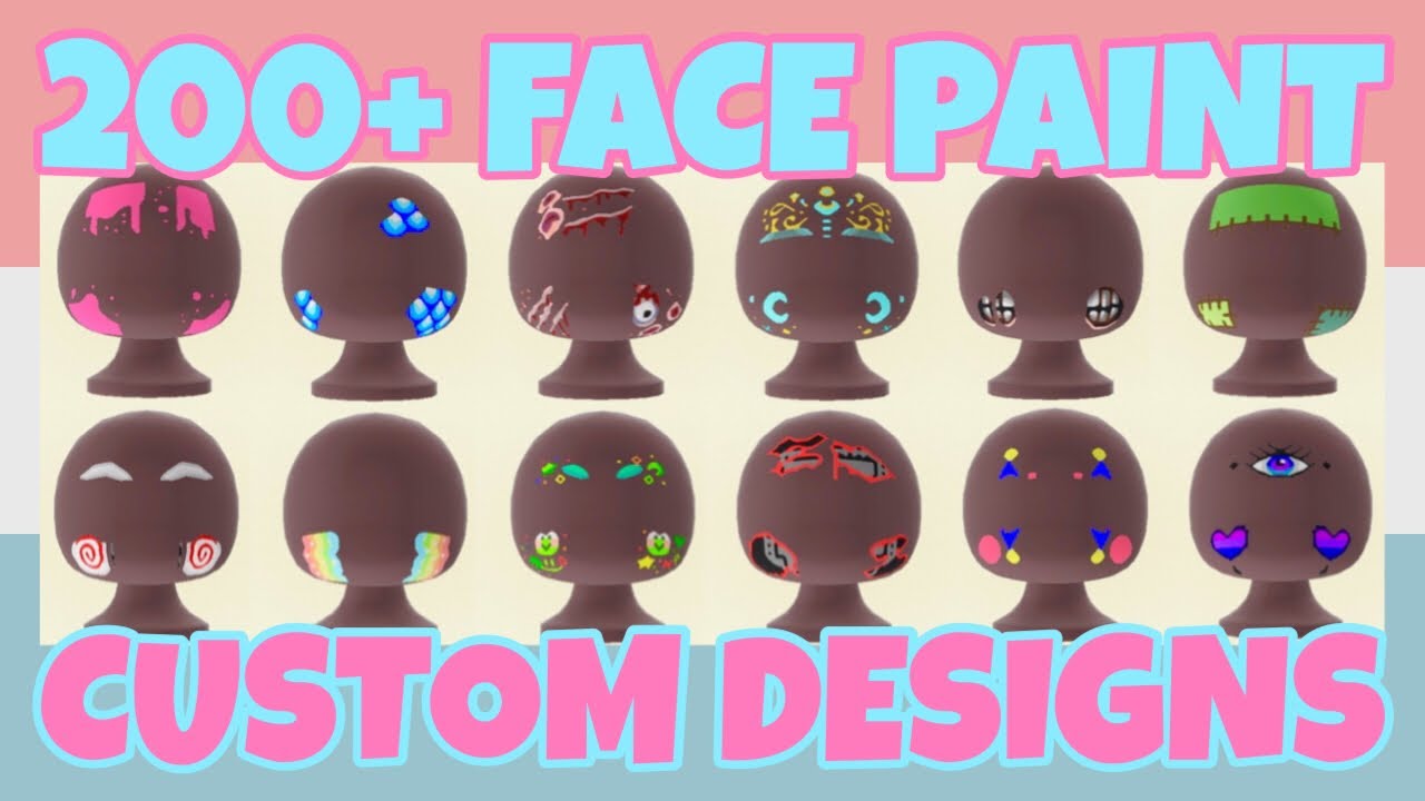 Best 200+ Face Paint For Halloween Custom Designs In Animal Crossing New Horizons (Design ID Codes)