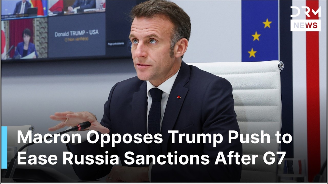 FULL REMARKS: France’s Macron Says ‘No Case’ for Ending Russia Sanctions After G7 Meeting | AC1G