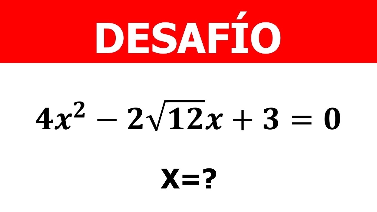DESAFÍO | ¿Puedes Resolver Este Problema?