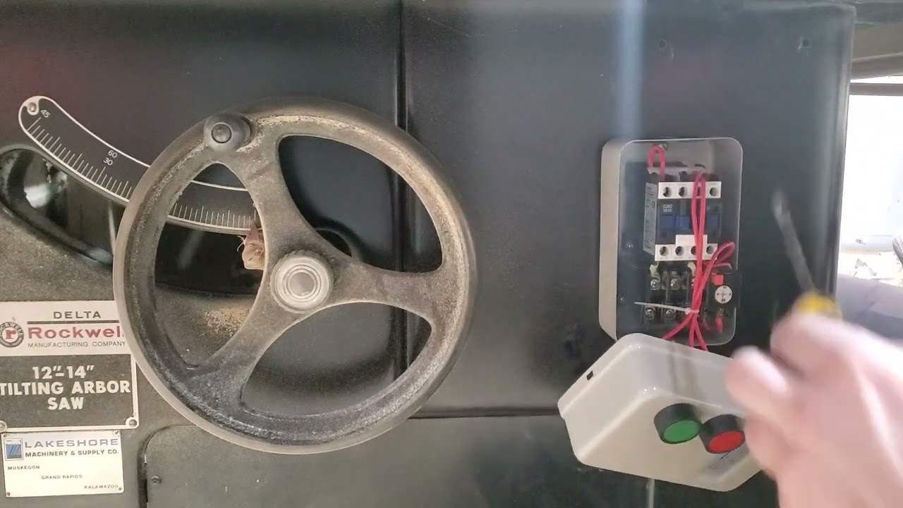 Table Saw Power Switch Replacement