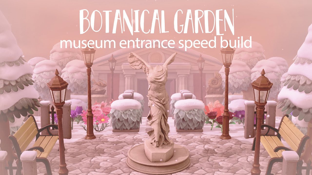 BOTANICAL GARDEN Museum Entrance Speed Build 🌷 Animal Crossing New Horizons