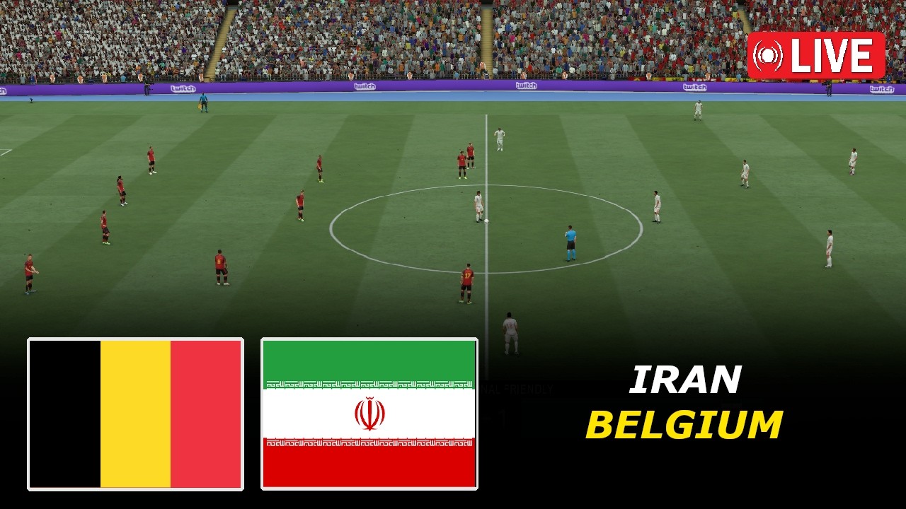 🔴Belgium vs Iran Live | World Cup 2026 | eFootball PES21 Video game Simulation