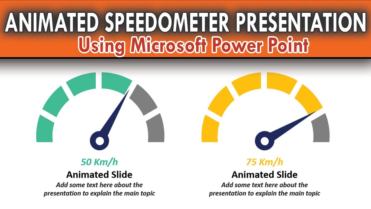 Animated Speedometer Slide Presentation in Microsoft Power Point