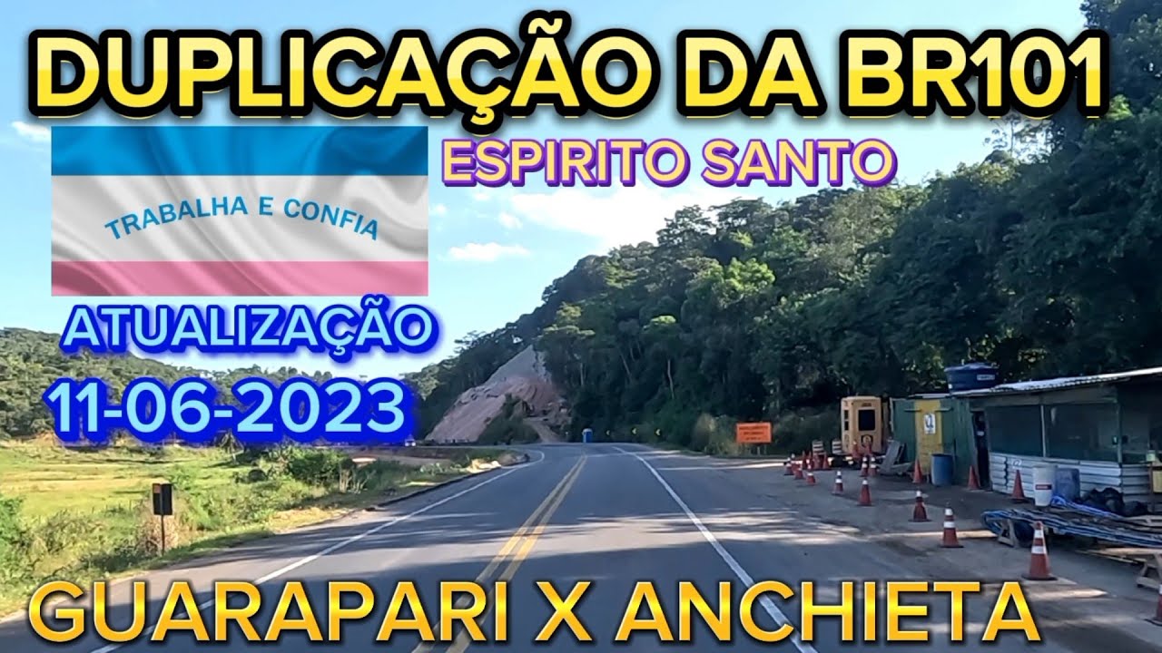 DUPLICA&Ccedil;&Atilde;O DA BR101 SUL ES ENTRE GUARAPARI E ANCHIETA (ATUALIZA&Ccedil;&Atilde;O DAS OBRAS) #br101 #duplica&ccedil;&atilde;o