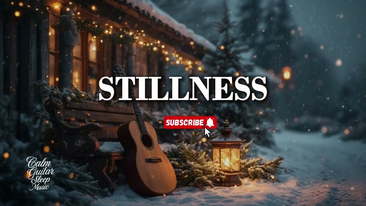 Winter Acoustic Guitar Ambience ~ Peaceful Music F