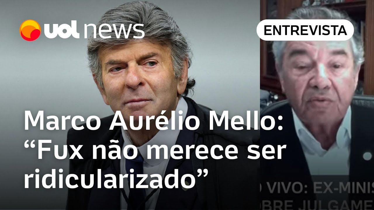 Marco Aurélio Mello critica julgamento de Bolsonaro no STF, mas elogia e defende voto de Fux