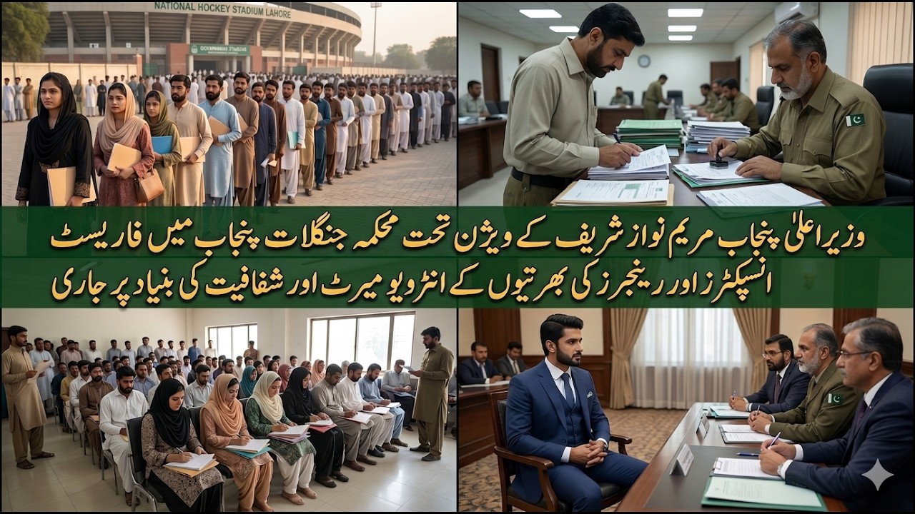 Forest Inspector & Ranger Interviews at Lahore | Merit-Based Hiring