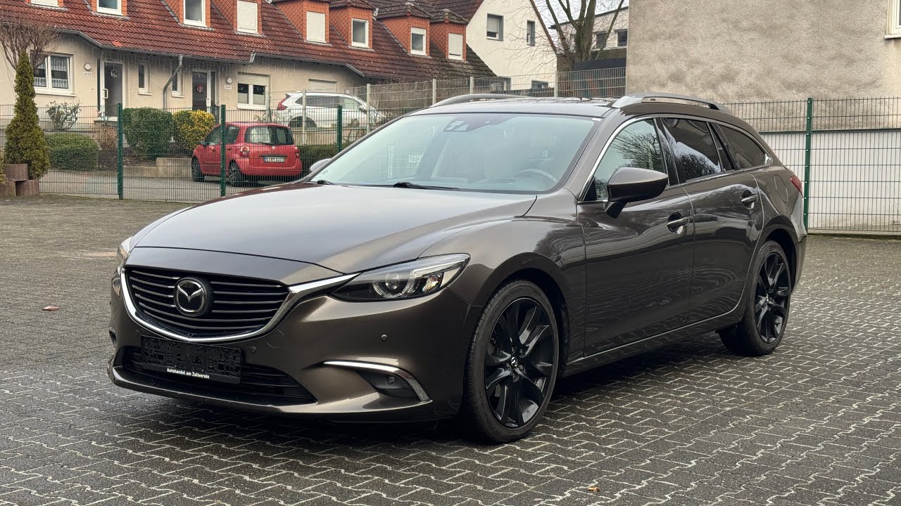 MAZDA 6 Sports-Line 2,2 Diesel Automatik LEDER XENON HUD, RFK, TTWNKL,  ABSTND-TMPMT, 8x ALU,
