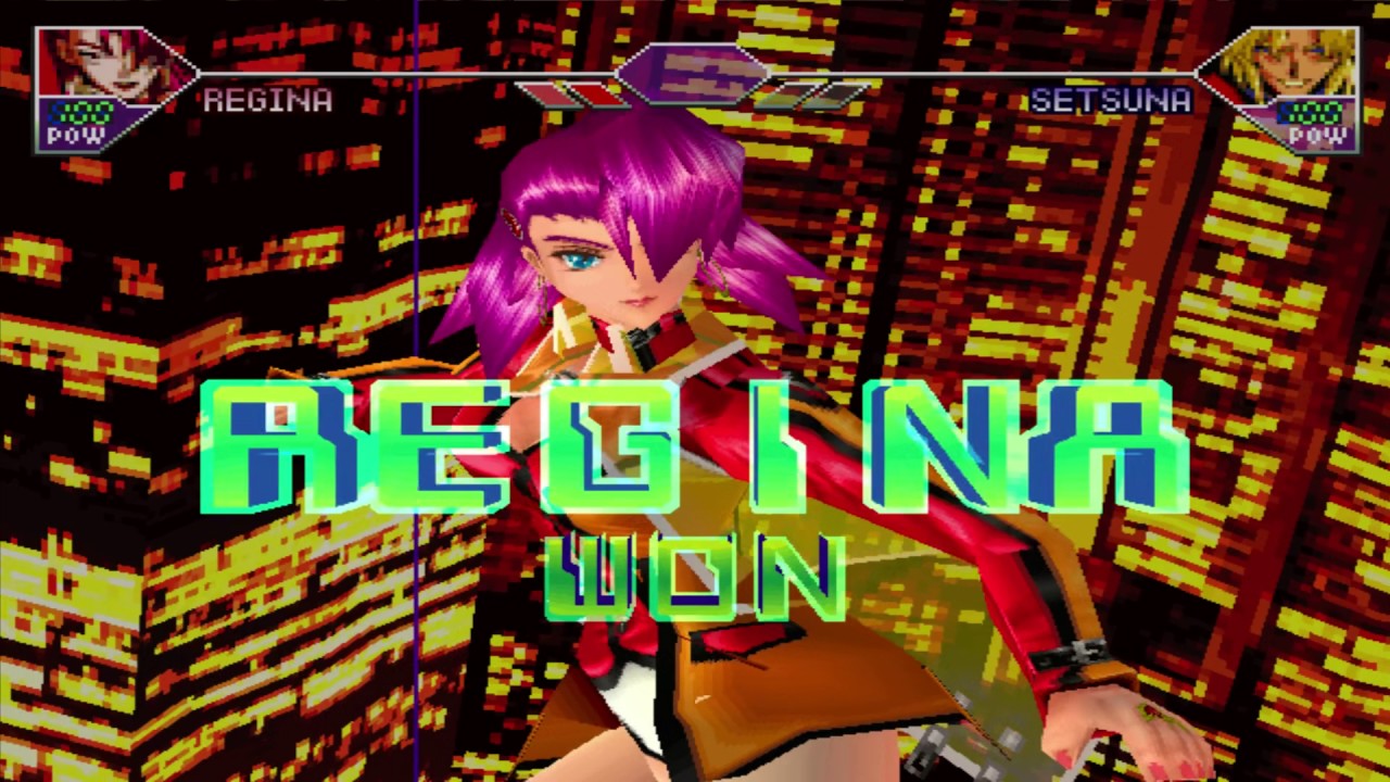 Psychic Force 2 (PS1) - Story Mode With Regina