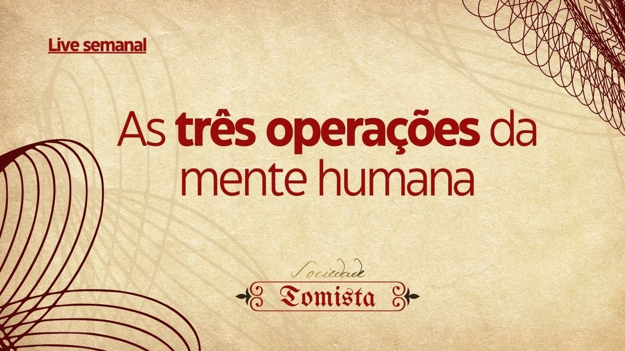 CONHEÇA AS TRÊS OPERAÇÕES DA MENTE HUMANA | FILOSOFIA TOMISTA