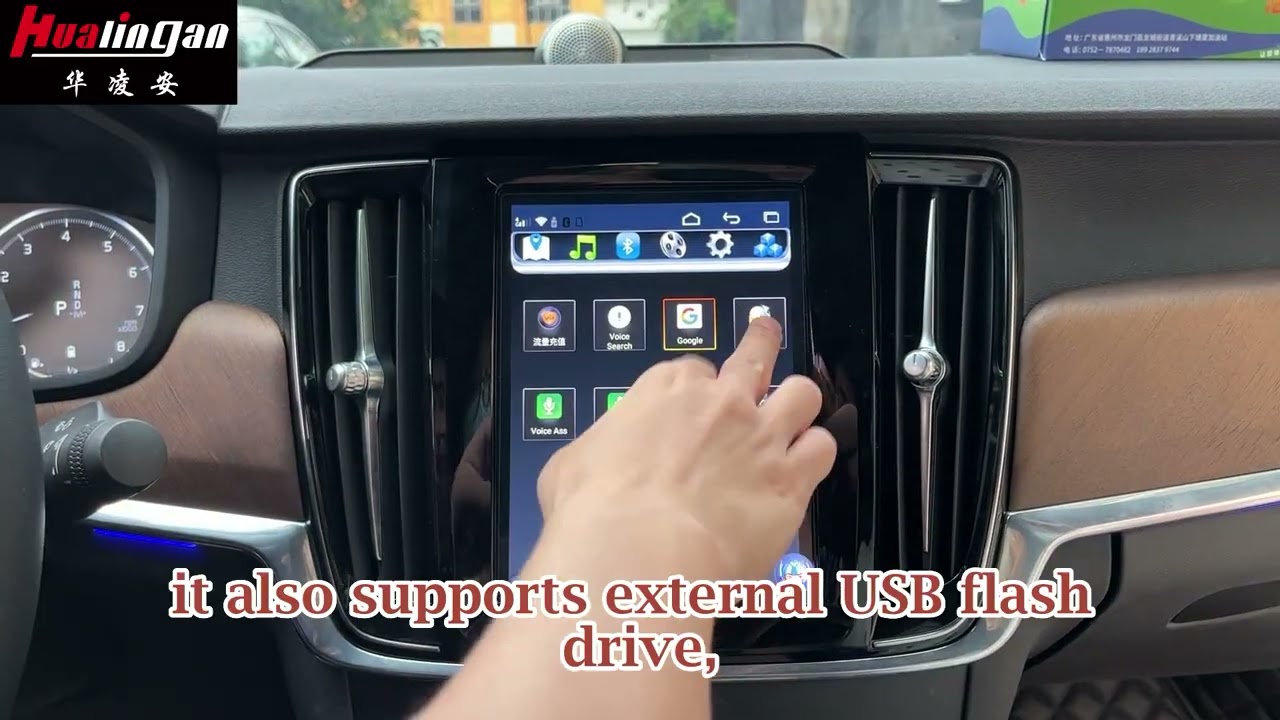 Hualingan Apple CarPlay Volvo Adapter for 9 inch Screen V60 S60 Wireless Android Auto Apps Mirroring