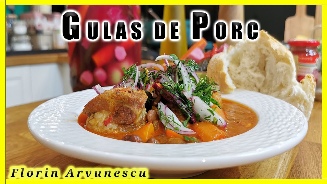 Gulas de Porc cu Fasole si Ceapa Rosie Murata - O Reteta mai veche, poate ai ratat-o