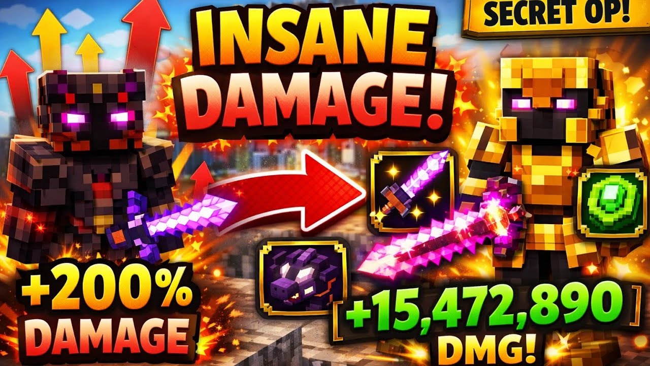 How I DOUBLED My Damage in CraftersMC Skyblock 😱 (INSANE BOOST)