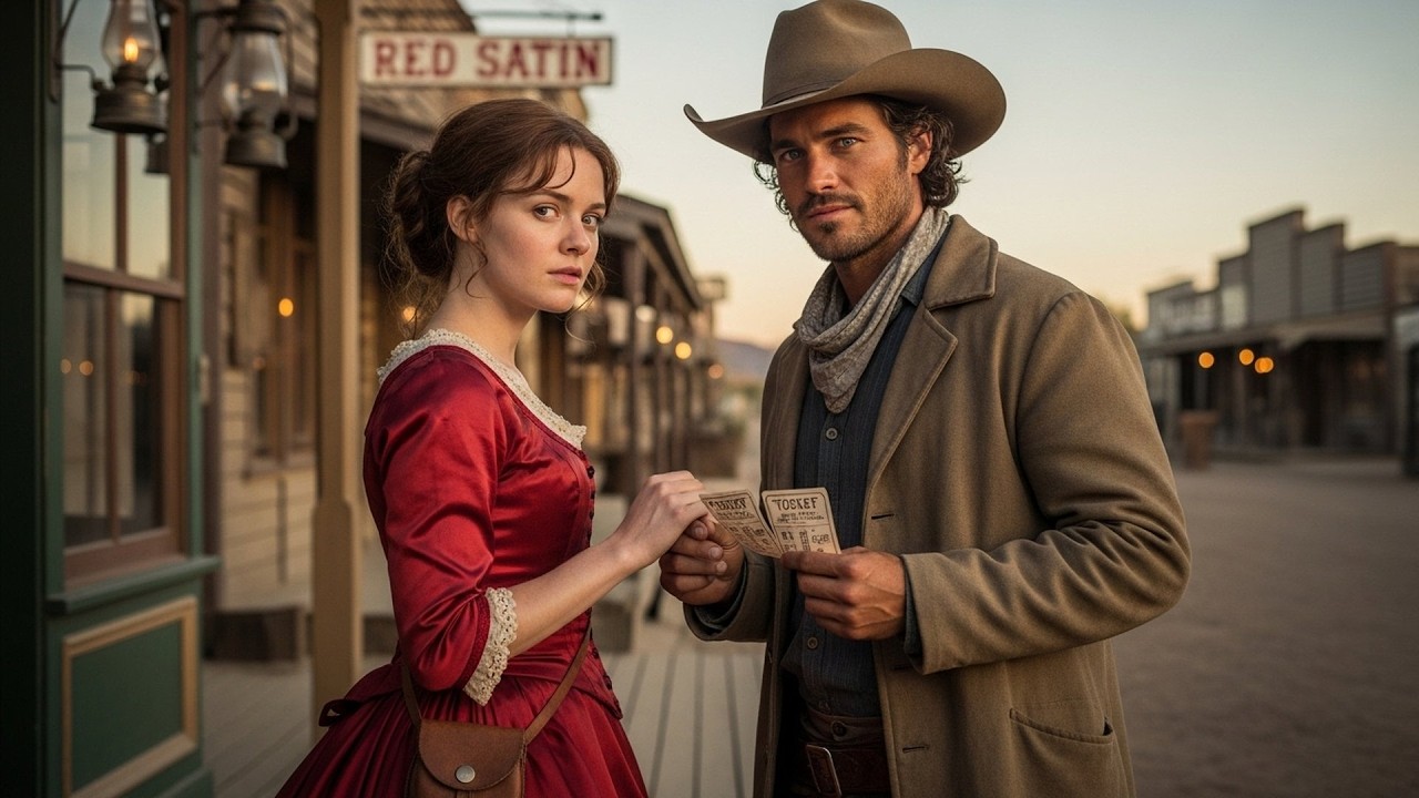 Dancehall Girl Saved Every Coin To Leave, The Cowboy Bought Her Ticket and Asked To Come Along