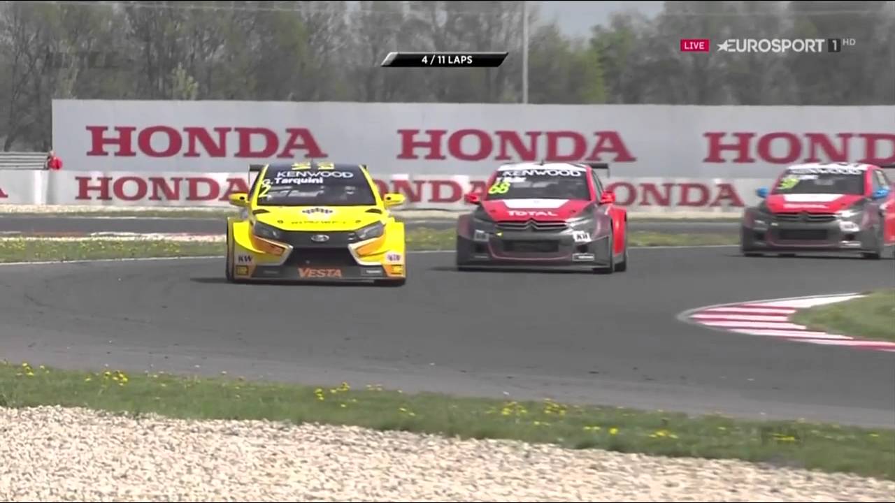 wtcc 2016 slovakia race 1 full english HD