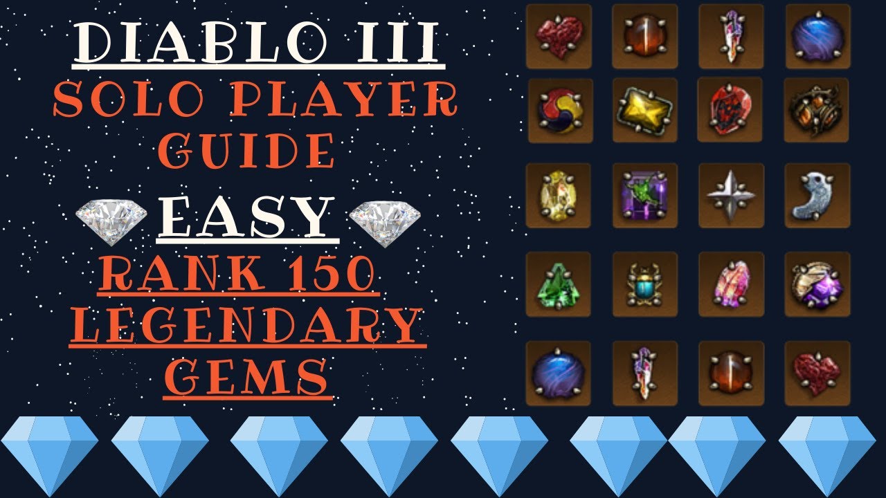 Легкий ранг 150, легендарные самоцветы (СОЛО) &mdash; Diablo III &mdash; Сезон 27, Гайд