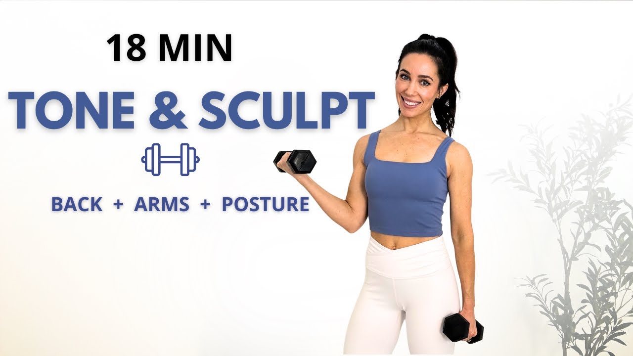 18 min Postpartum Upper Body Workout | Backs, Arms & Posture Relief