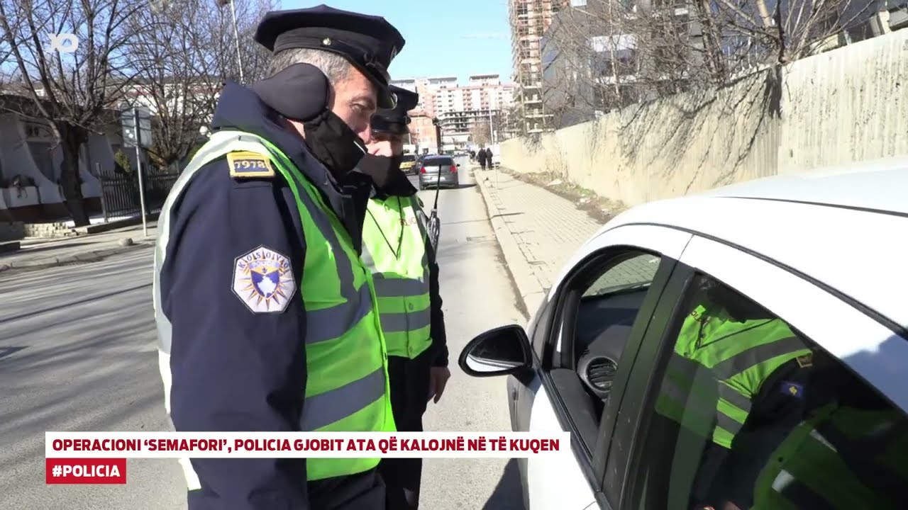 Operacioni ‘Semafori’, Policia gjobit ata që kalojnë në të kuqen
