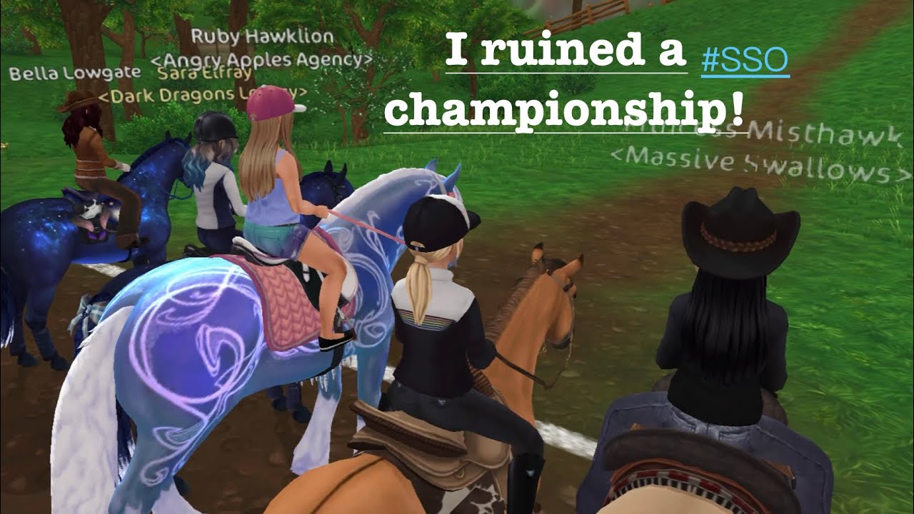 I ruined a championship in star stable!! I#sso #horses 
