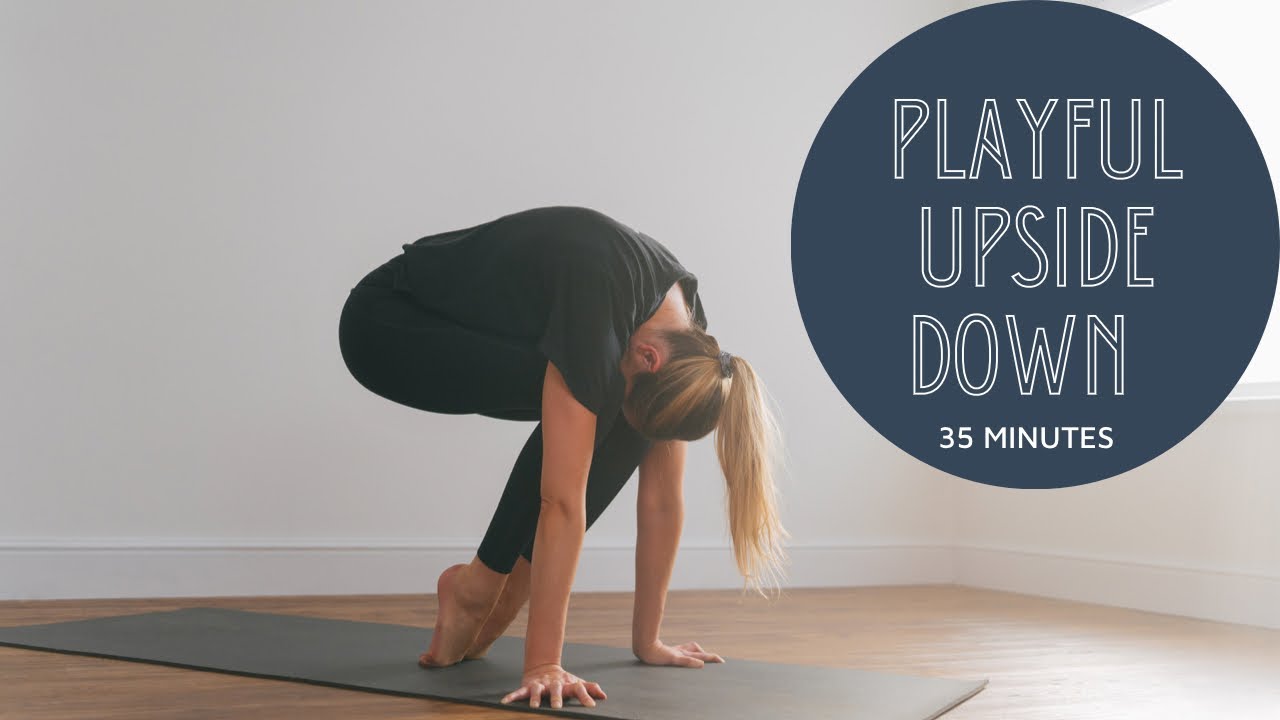 35 Minute Awakening Yoga Vinyasa Class | Playful Inversion Yoga Flow