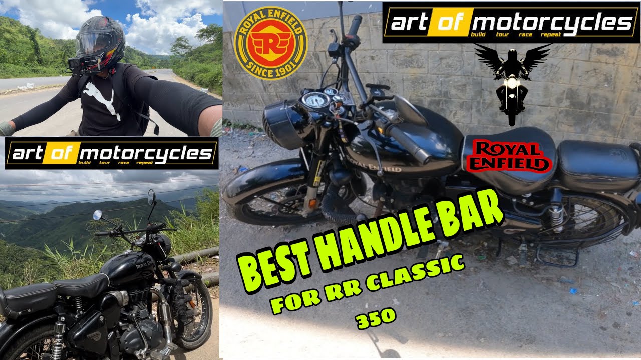 Best Handlebar ForRoyal Enfield Classic 350 // Art Of Motorcycle ||#motorcycle #handlebarmustache🏍️
