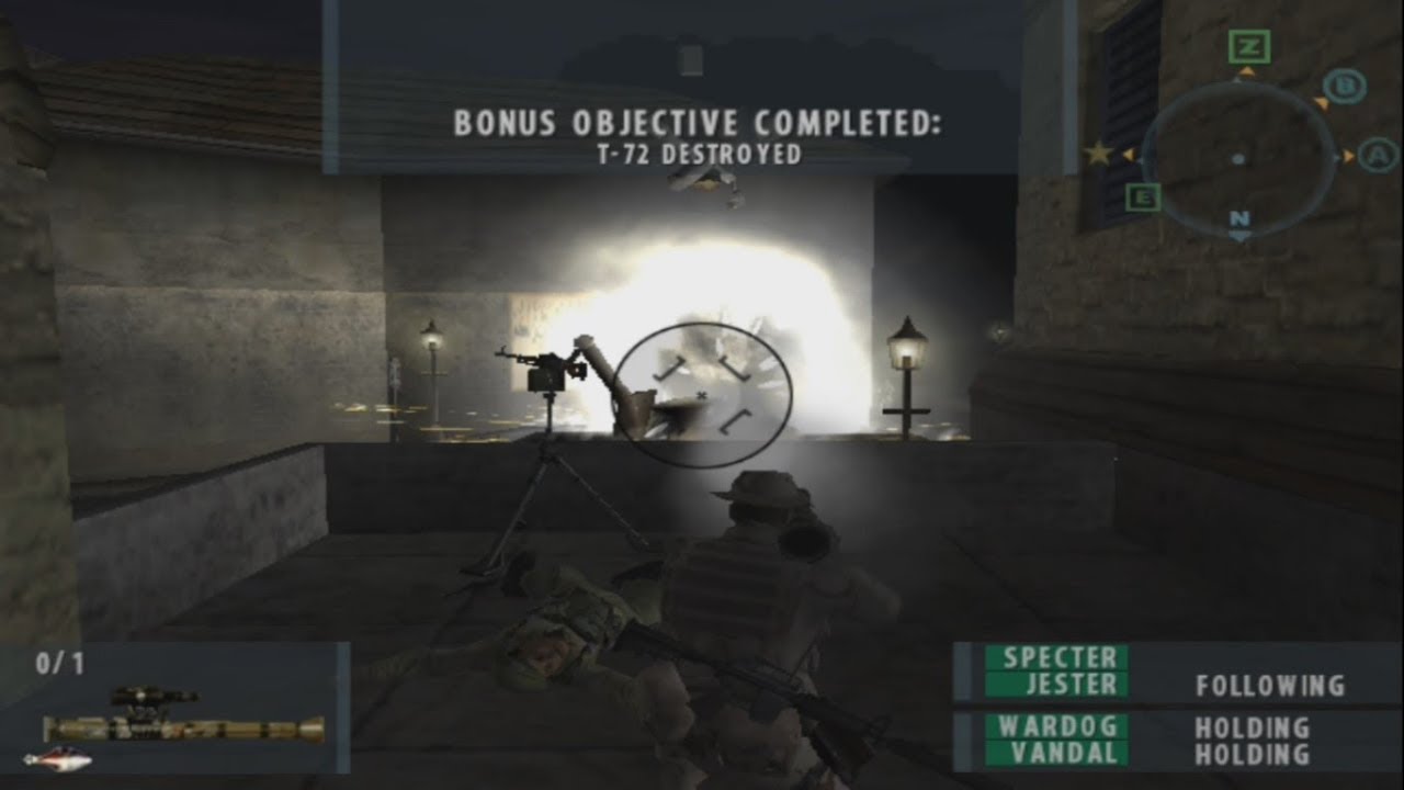 SOCOM 2 ACE EVERY MISSION Admiral Difficulty: Mission 7 Guardian Angels