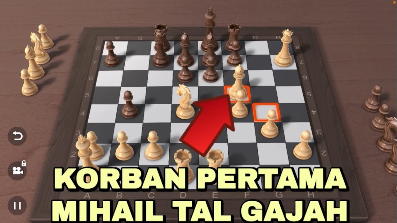 Cerdas!!Korbanin gajah dulu lanjut ke benteng mikhail tal untuk menang