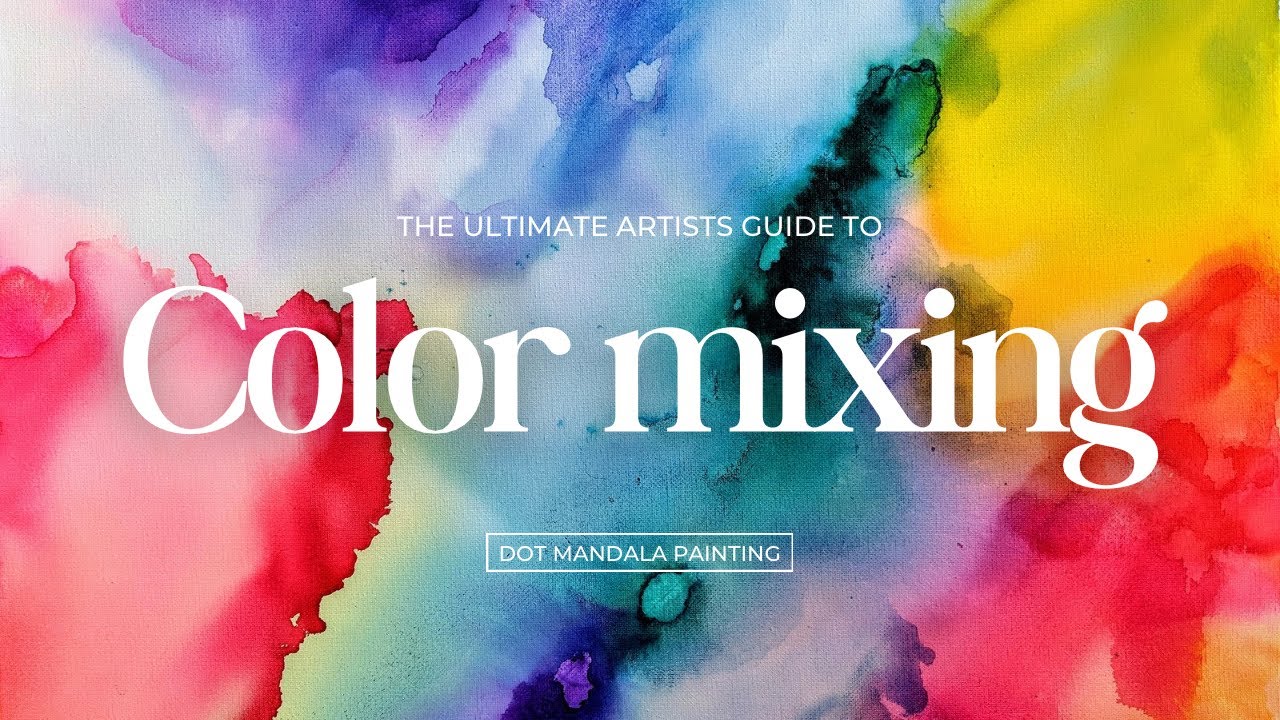 Learn to mix acrylic paint in dot mandala consistency | palette mixing tutorial 2025 