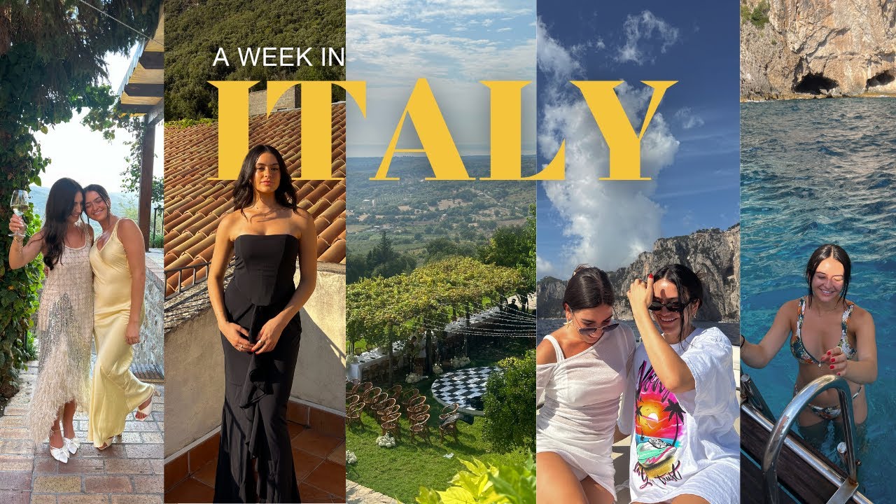 A WEEK IN ITALY 🇮🇹🍝🍕 italy destination wedding and buddymoon!